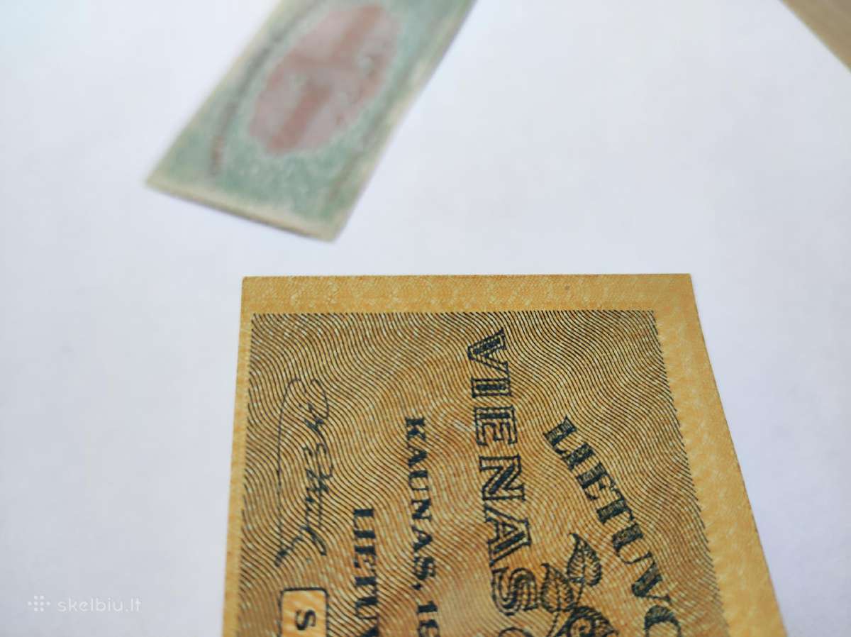 1 centas 1922m bankinio stovio + kopija - nuotraukos Nr. 5