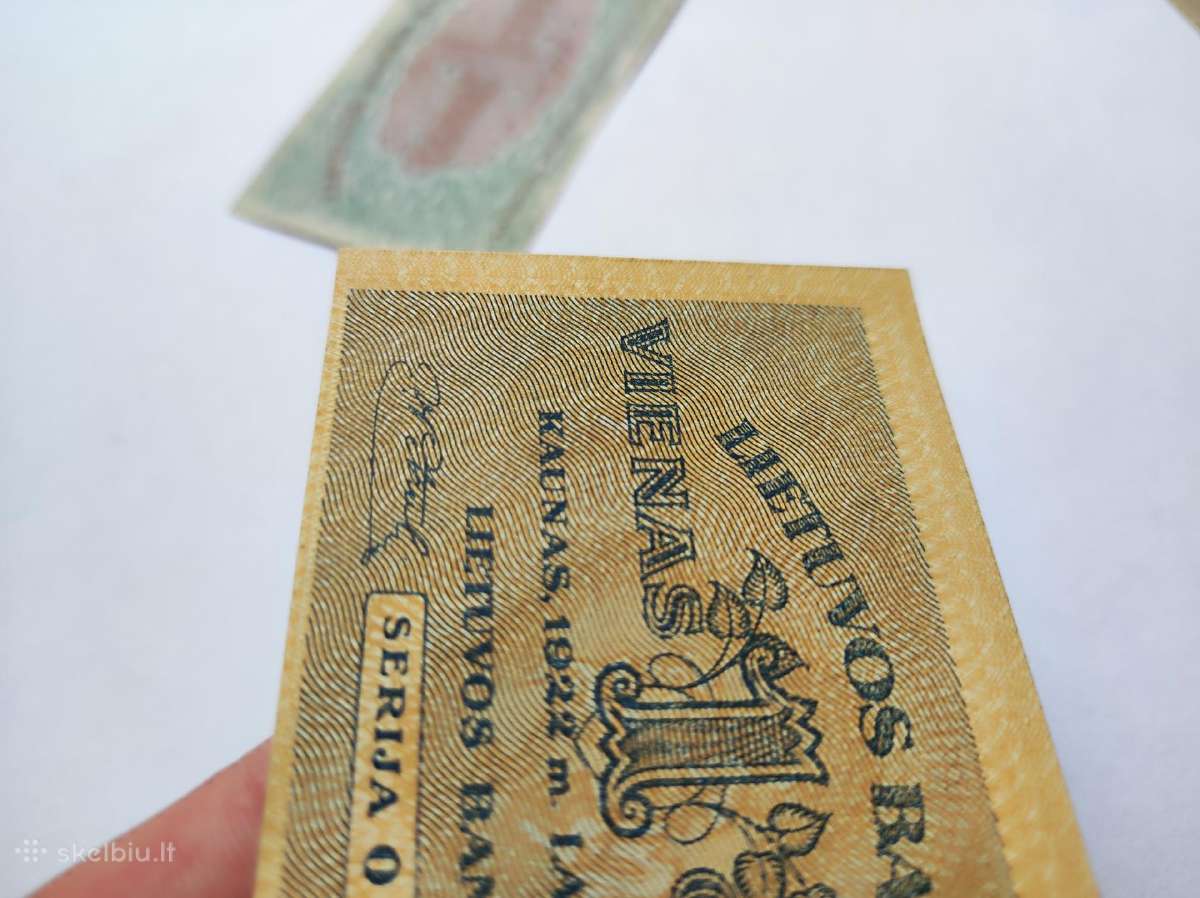 1 centas 1922m bankinio stovio + kopija - nuotraukos Nr. 6