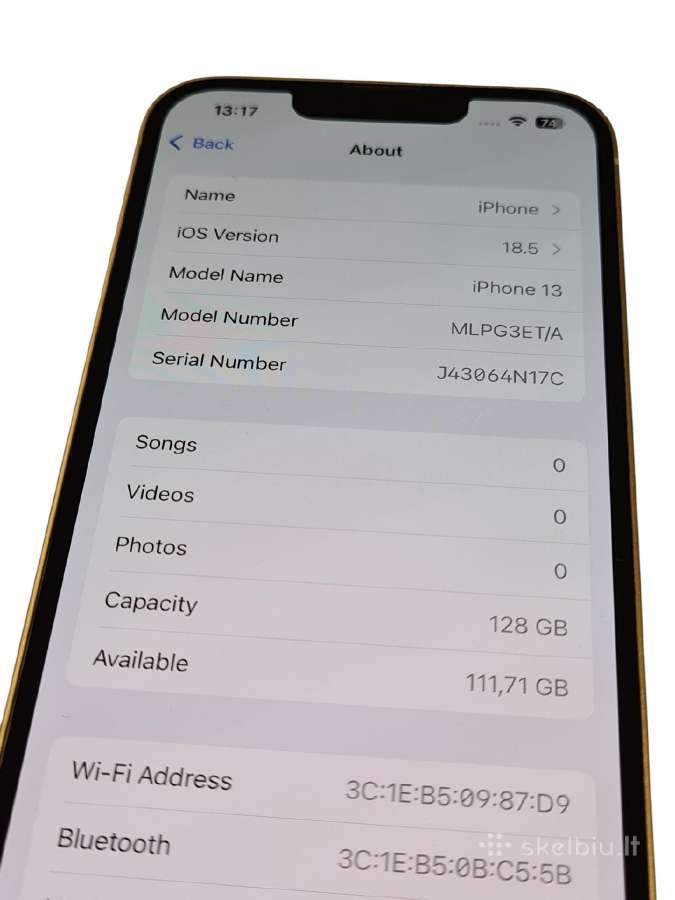 iPhone 13 128gb + 3 mėn. garantija - nuotraukos Nr. 4
