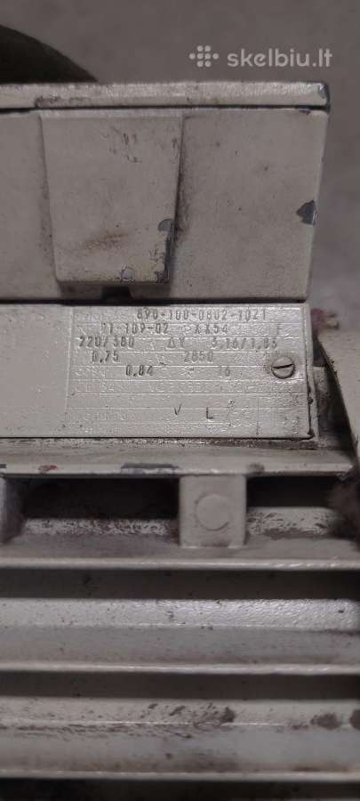 Elektros Variklis 0.75kw - nuotraukos Nr. 3