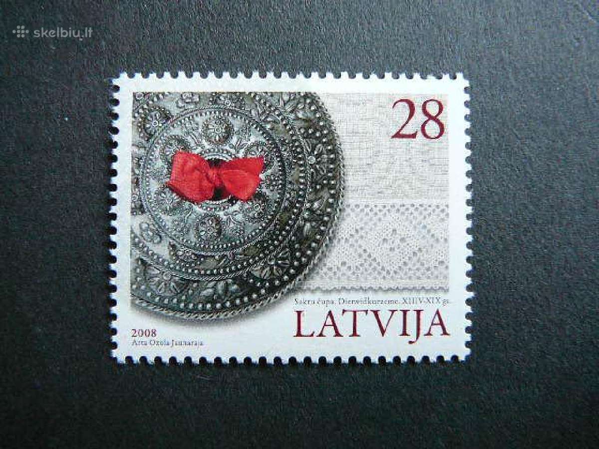 Papuosalai Latvija 2008 Mnh lv746