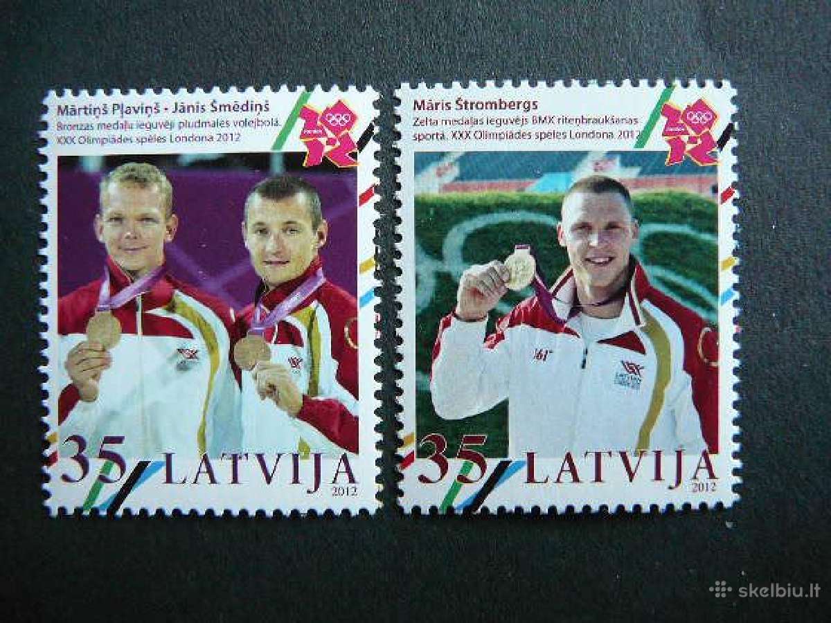 Olimpines Medaliai Latvija 2012 Mnh lv851