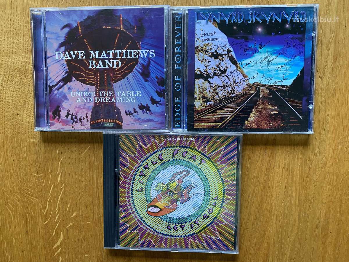 Originalūs amerikietiško roko grupių CD