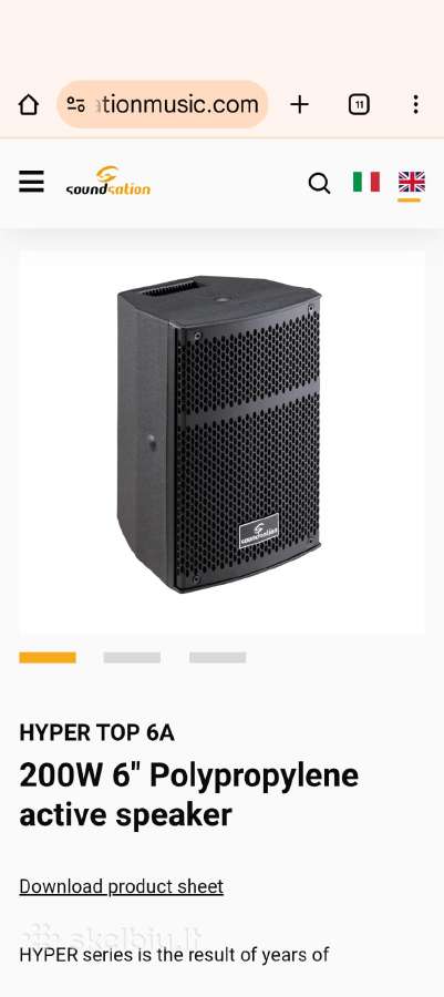 Aktyvių kolonėlių pora Soundsation hyper 6a - nuotraukos Nr. 6