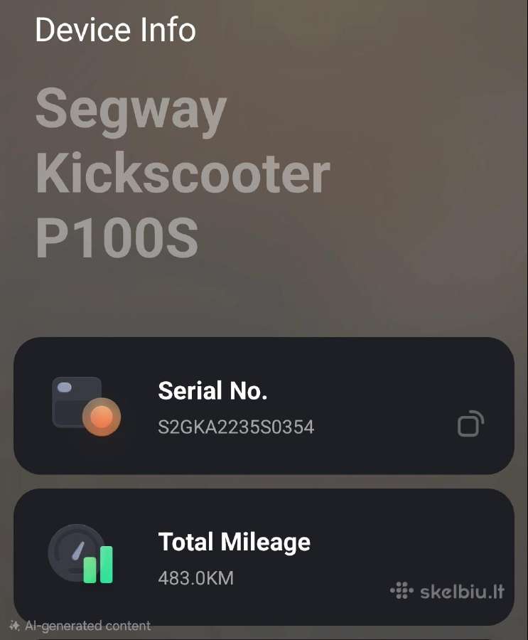 Segway Ninebot P100se (naujas 1800€) - nuotraukos Nr. 4
