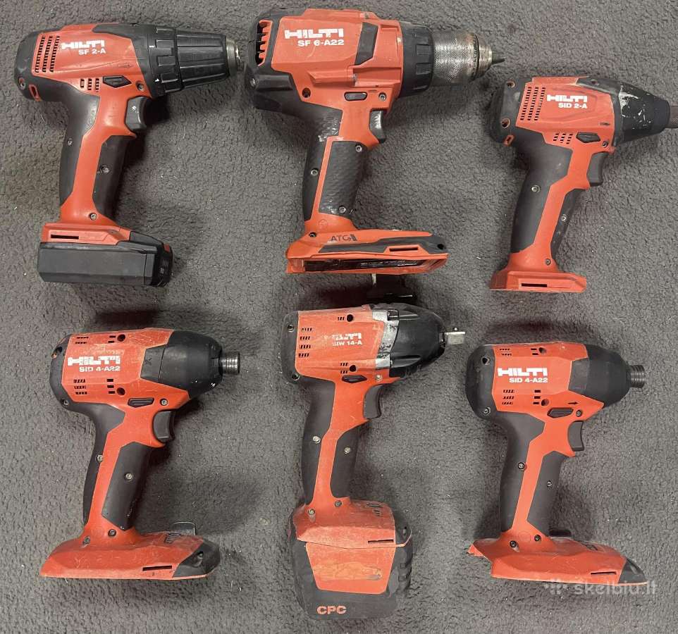 Hilti suktukai ir baterijos - nuotraukos Nr. 3