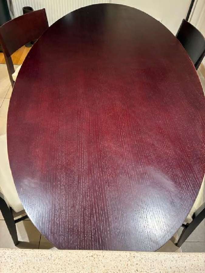 Modernus ovalus stalas Vinotti ir 6 kedės - nuotraukos Nr. 7