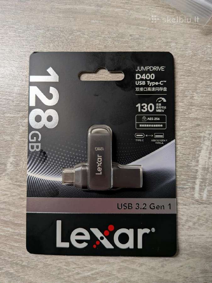 Lexar Atmintukas 128gb Su Type C Usba Jungtimi