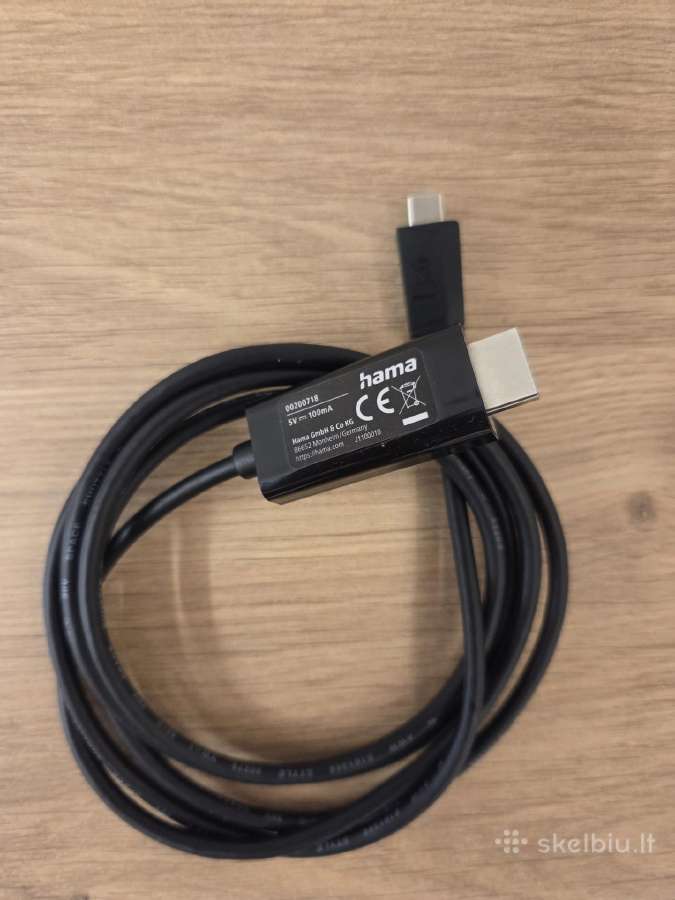 Hama Usb-c - Hdmi, 4k Uhd, 1,5 m - laidas