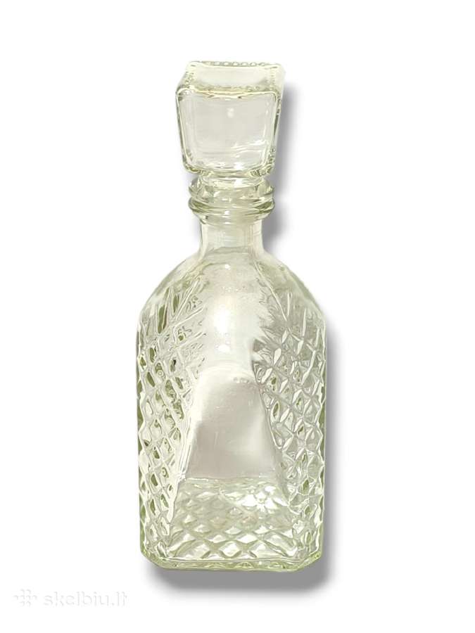 Originalus kvadratinis stiklinis butelis 500 ml