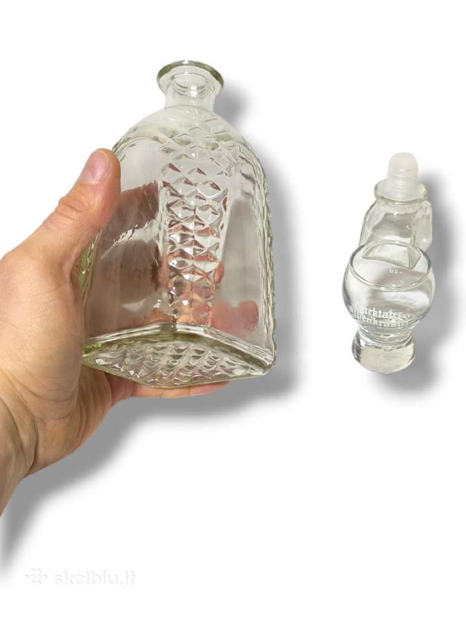 Originalus kvadratinis stiklinis butelis 500 ml - nuotraukos Nr. 5