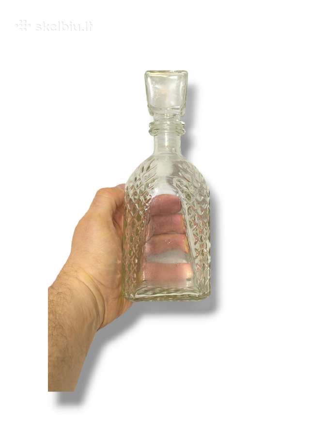 Originalus kvadratinis stiklinis butelis 500 ml - nuotraukos Nr. 2