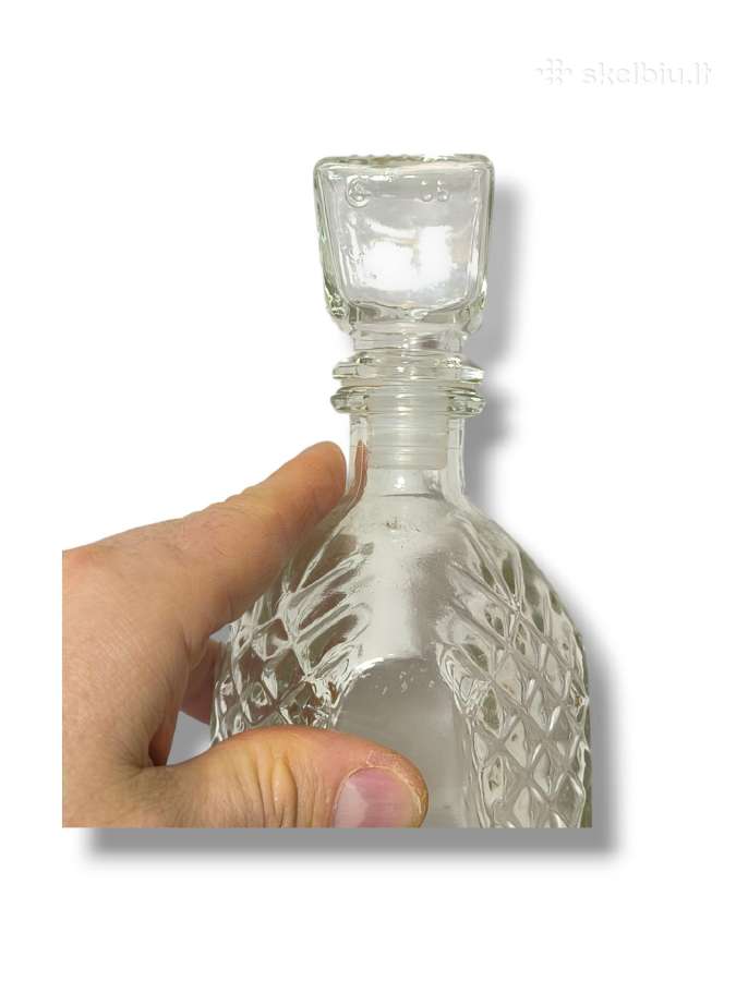 Originalus kvadratinis stiklinis butelis 500 ml - nuotraukos Nr. 7