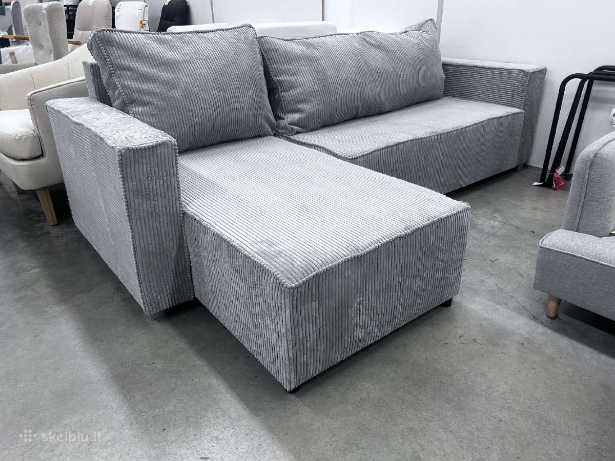 Naujas minkštas kampas su miegama dalim 350€