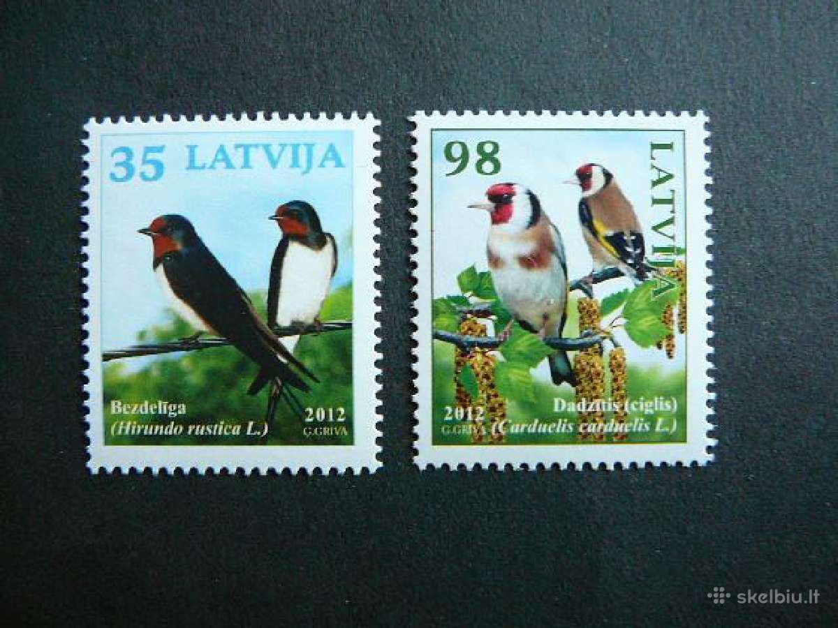 Pauksciai Latvija 2012 Mnh lv836