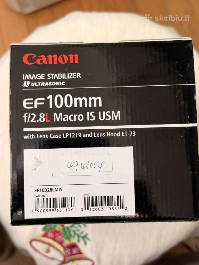 Canon Ef 100mm f/2.8l Macro Is Usm Made in Japan - nuotraukos Nr. 5