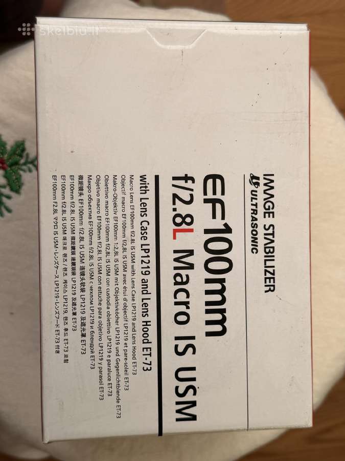 Canon Ef 100mm f/2.8l Macro Is Usm Made in Japan - nuotraukos Nr. 7