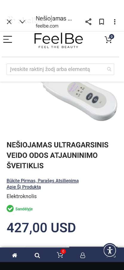 Ultagarsinė mentelė Skin Scrubber Personal