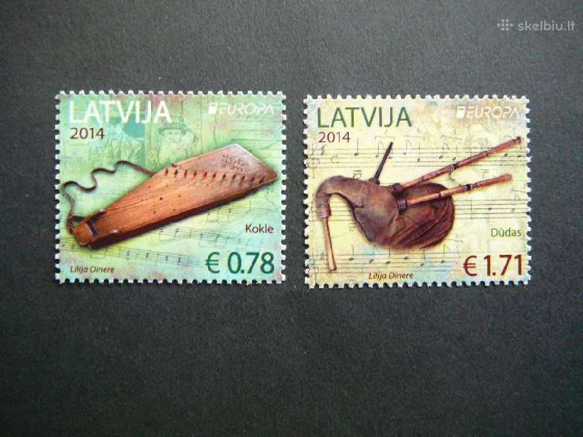 Latvija 2014 Europa Muz. instrumentai Mnh lv904