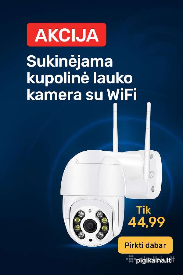 Sukinejama kupolinė lauko kamera su WiFi