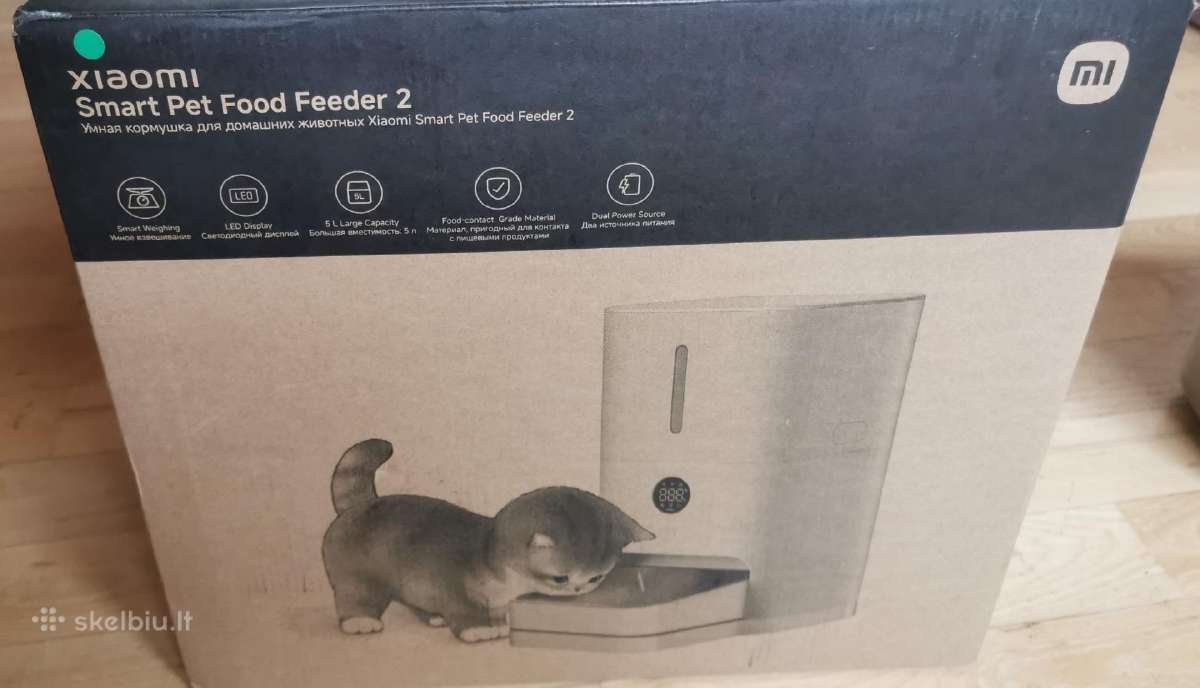 Xiomi feeder2 šeryklą katėms, šuniukams