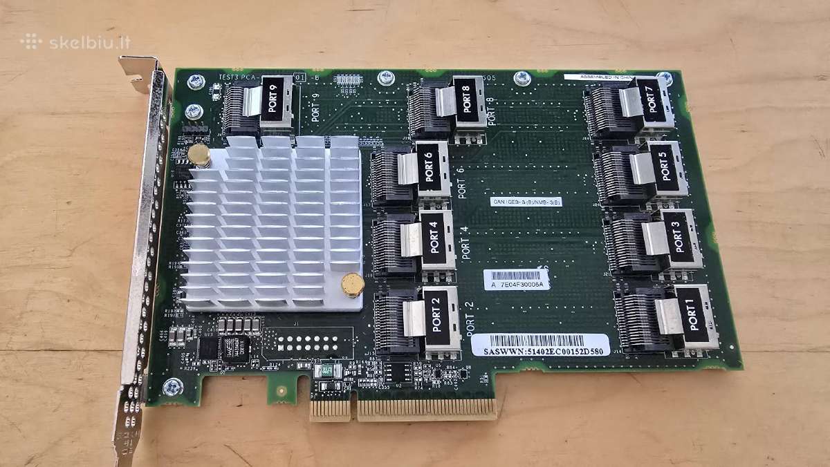 Sas Sata Raid Hba Unraid Zfs IT-mode + laidai - nuotraukos Nr. 27