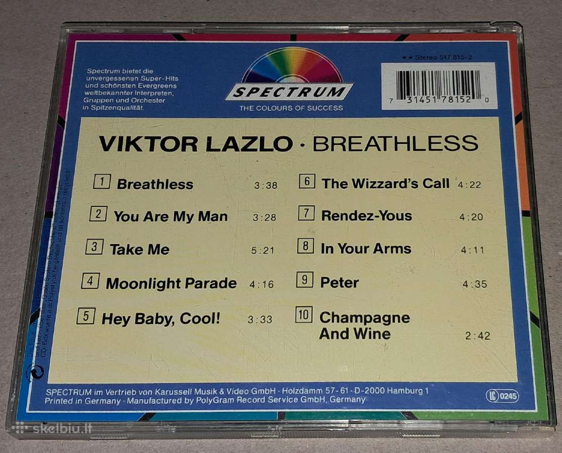 Viktor Lazlo – Breathless (Audio CD) - nuotraukos Nr. 2
