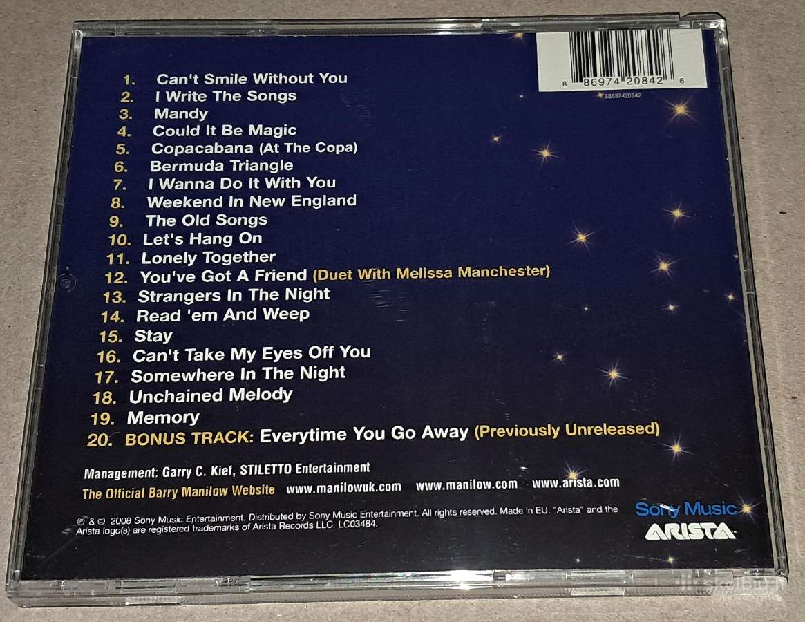 Barry Manilow – The Best Of (Audio CD) - nuotraukos Nr. 2