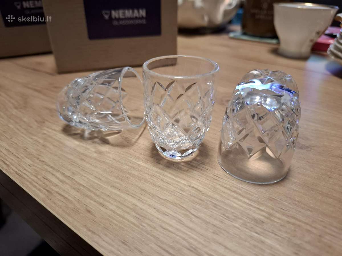 Neman nauji stikliukai čerkutės