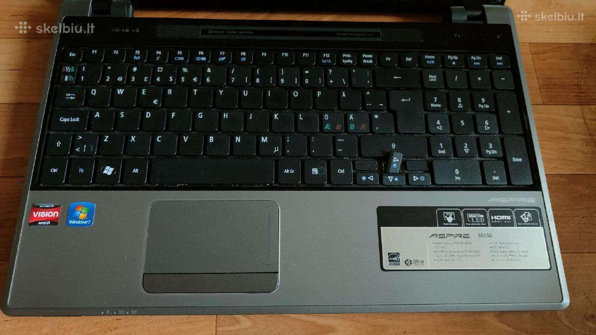 Parduodu laptopa aspire 5553g - nuotraukos Nr. 2