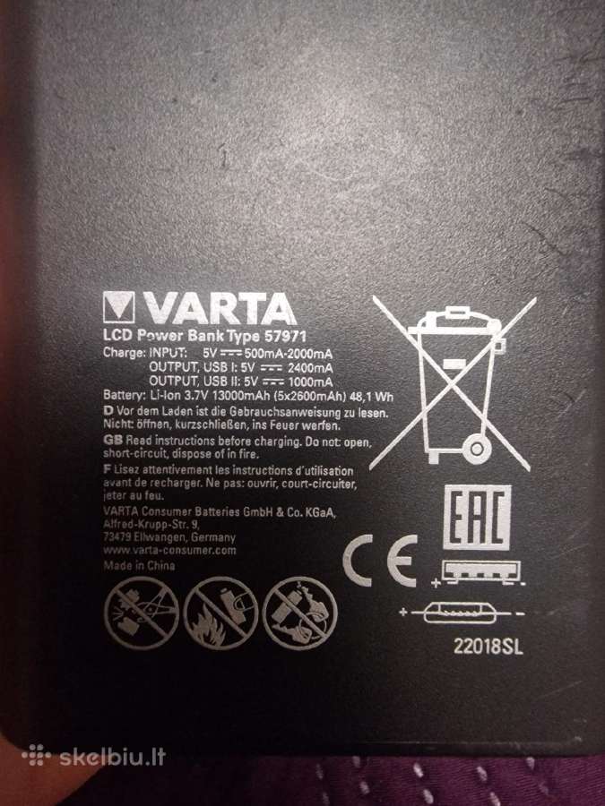 Power bank Varta - nuotraukos Nr. 4