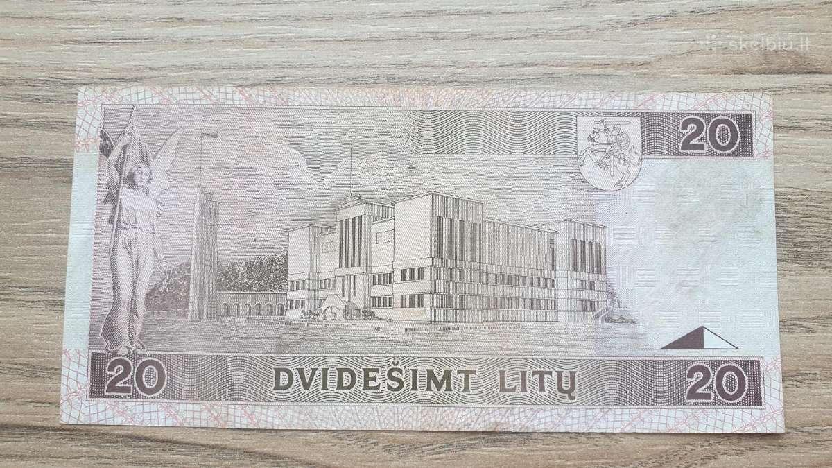 1993 metų 20 litų - nuotraukos Nr. 2