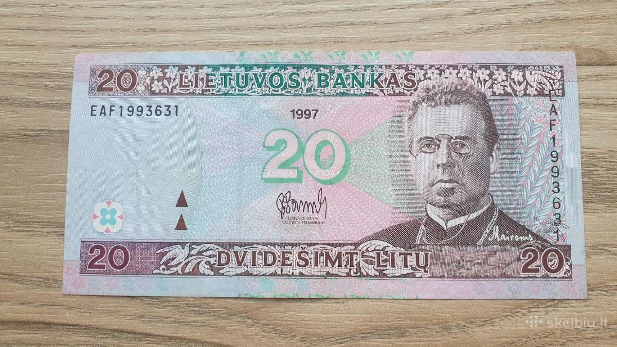 1997 metų 20 litų