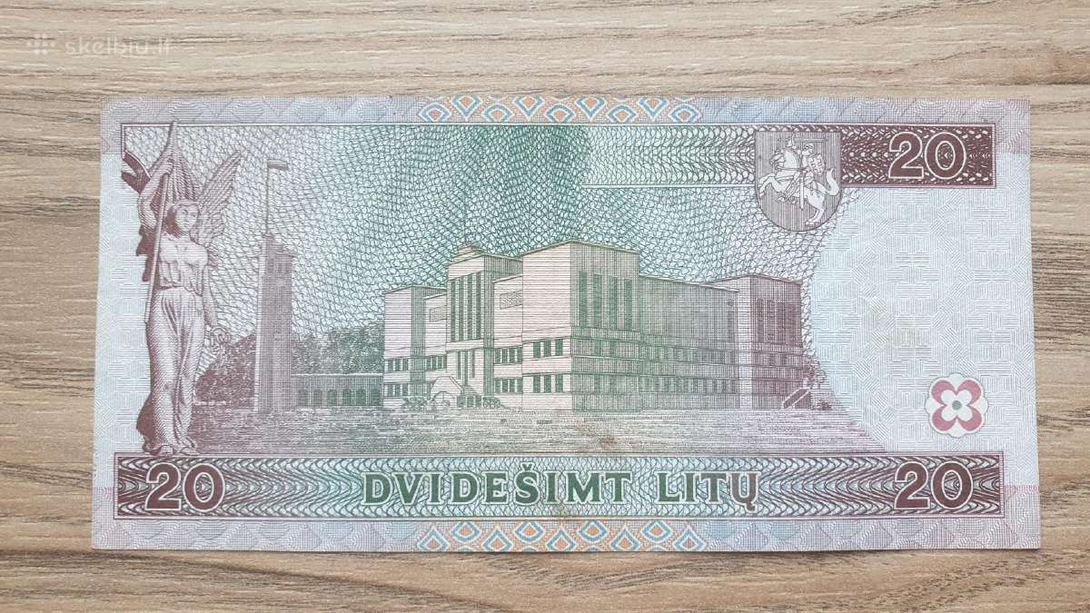 1997 metų 20 litų - nuotraukos Nr. 2
