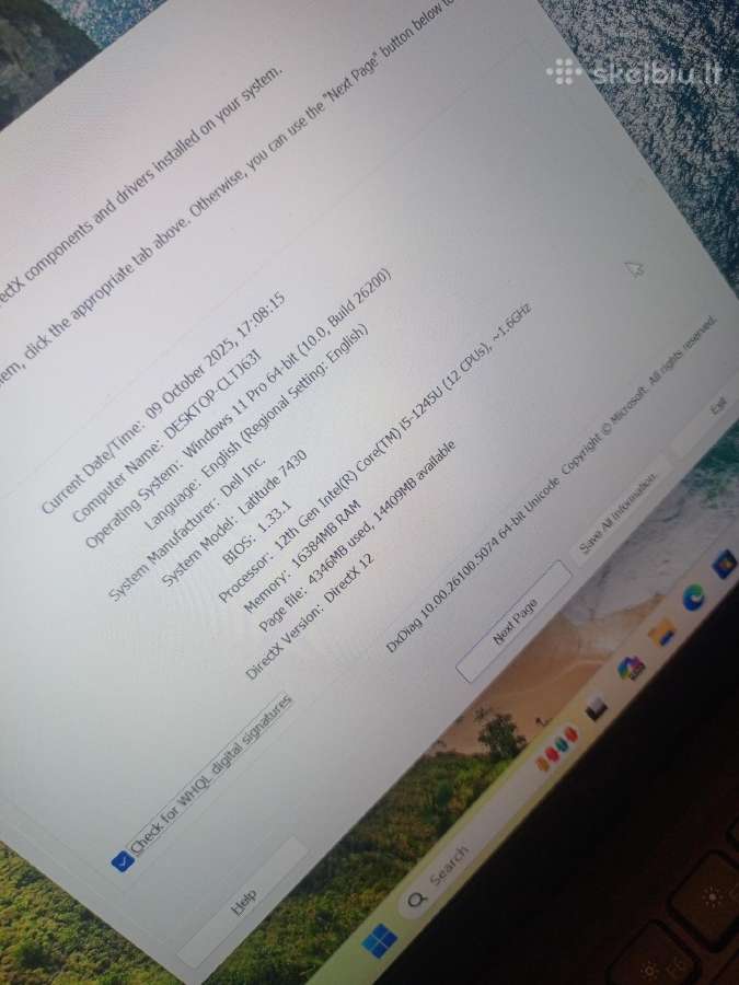 „Dell Latitude 7430“13 inch screen.„core i5“ – - nuotraukos Nr. 9