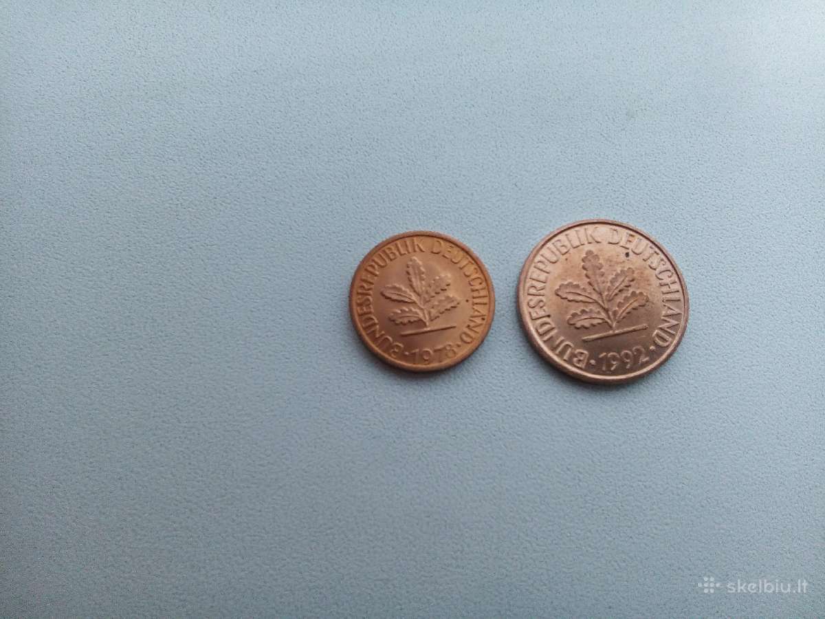 Vokietijos bankinio stovio pfeningai - nuotraukos Nr. 2