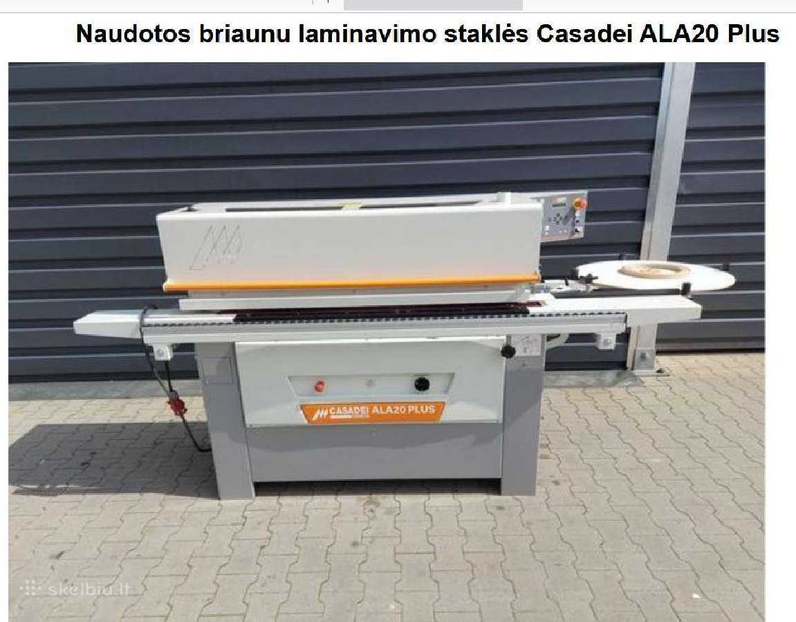 Briaunu laminavimo staklės Casadei Ala20