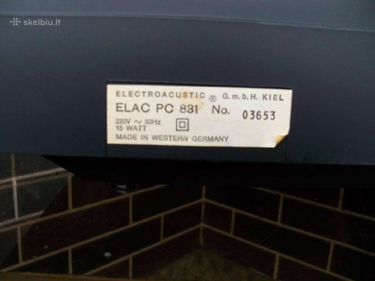 Luxman. Sony Ps-x4. Elac Pc 831. Nico P-47. - nuotraukos Nr. 28