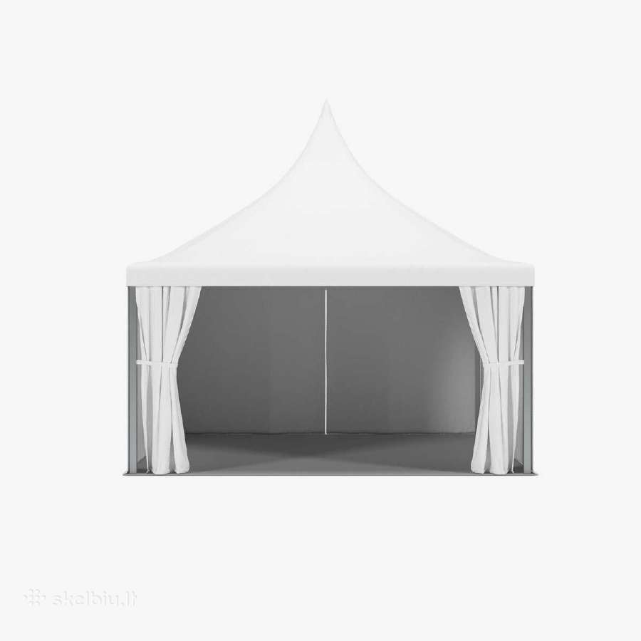Palapinės Pagoda skaidrios arba baltos 3x3