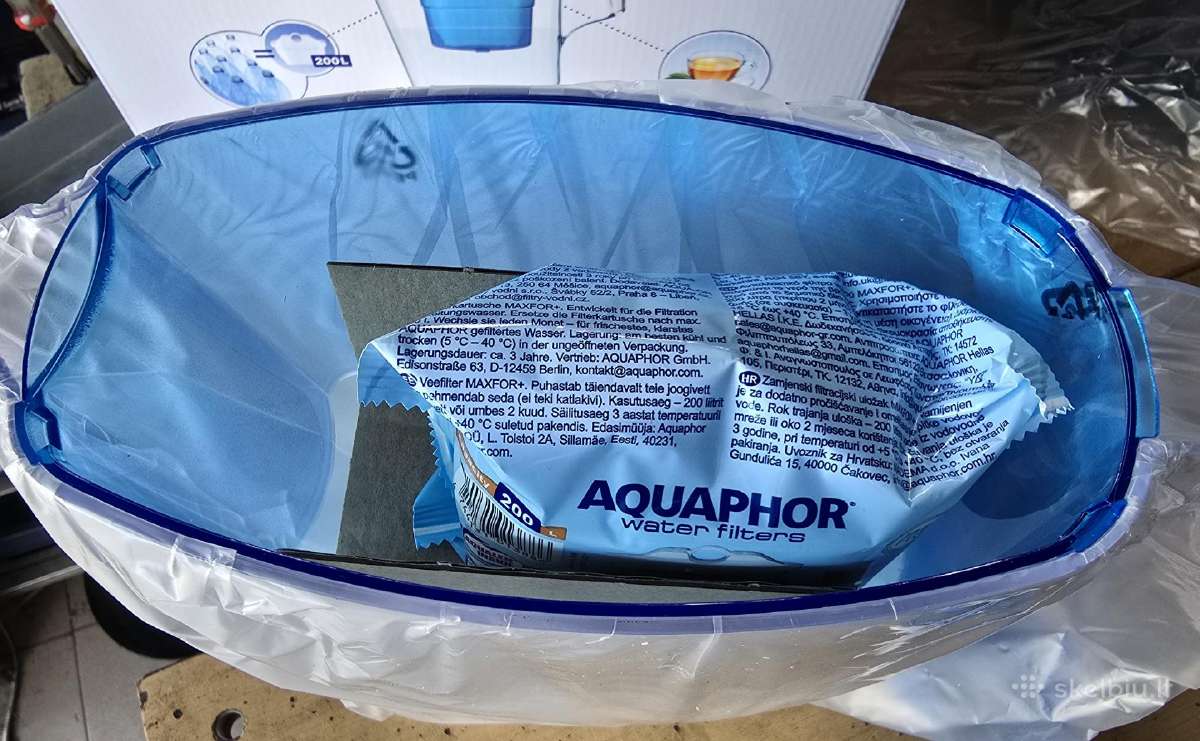 Vandens filtravimo indas Aquaphor, 2.5 l. - nuotraukos Nr. 5