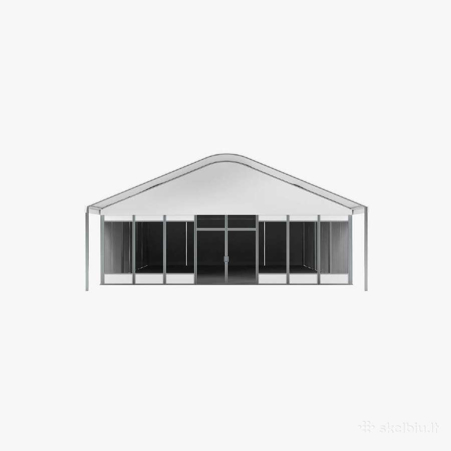 Modulinė palapinė skaidri arba balta 10x30 - nuotraukos Nr. 8