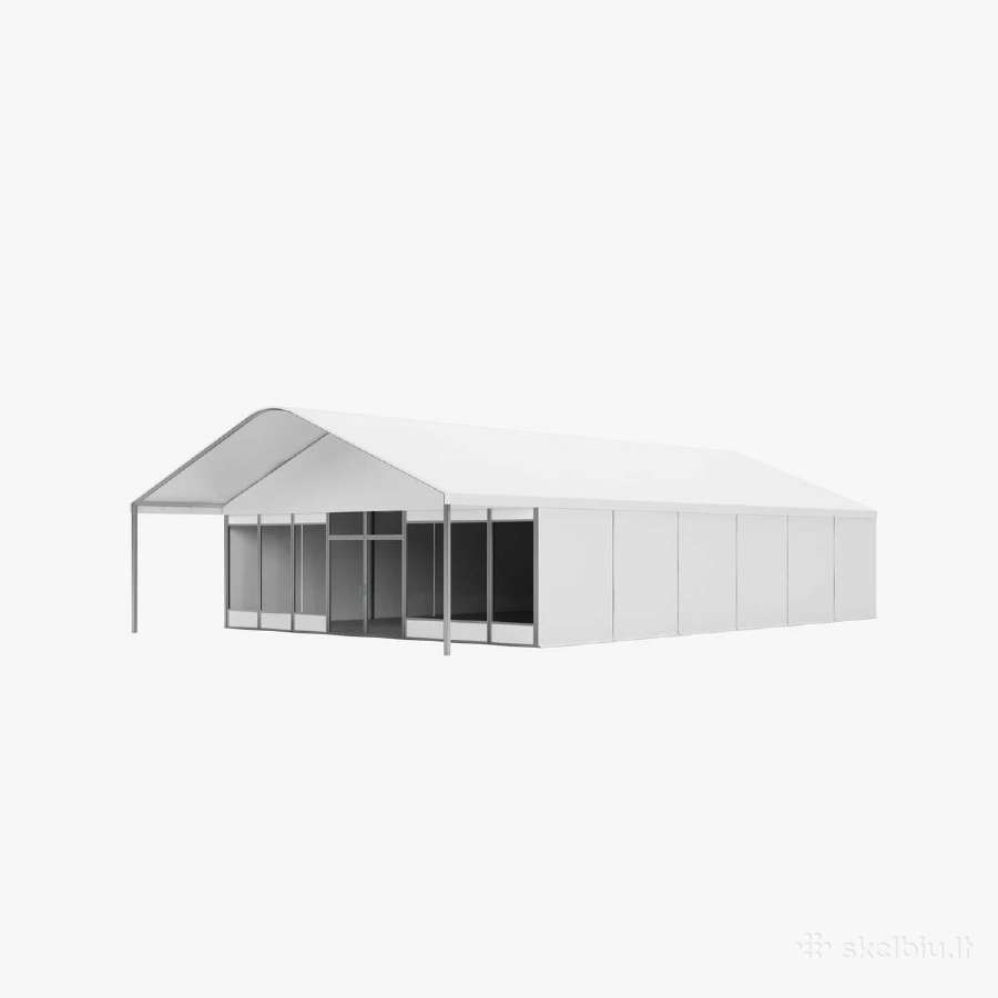 Modulinė palapinė skaidri arba balta 10x30 - nuotraukos Nr. 9