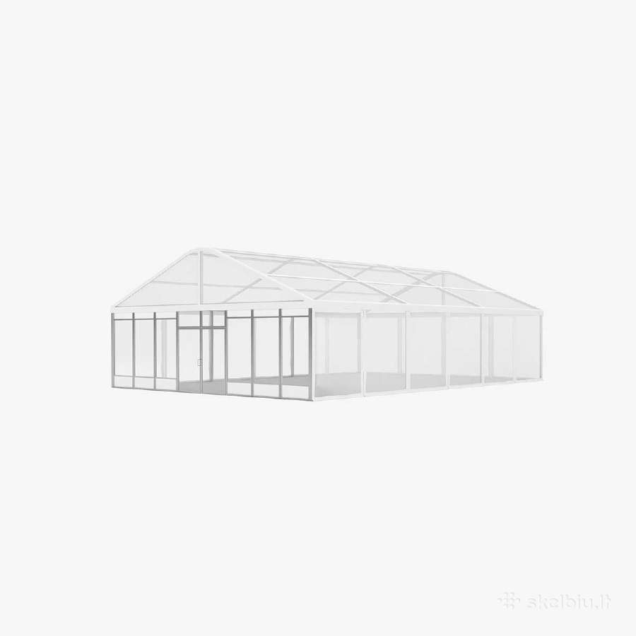 Modulinė palapinė skaidri arba balta 10x30 - nuotraukos Nr. 4