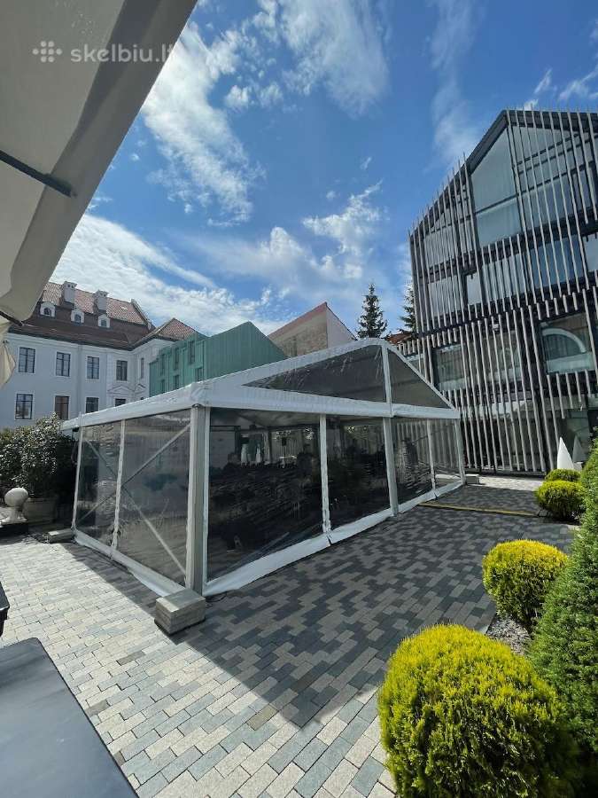 Modulinė palapinė skaidri arba balta 10x30 - nuotraukos Nr. 14