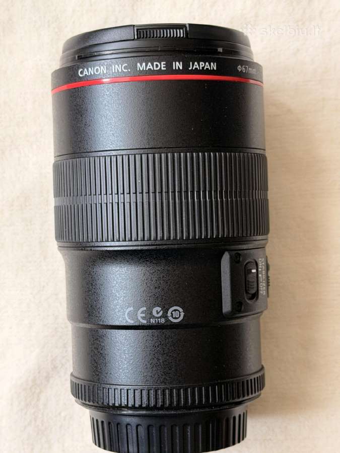 Canon Ef 100mm f/2.8l Macro Is Usm Made in Japan - nuotraukos Nr. 8
