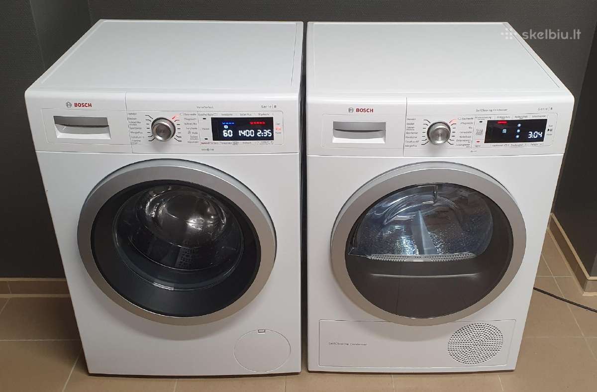 Bosch Serie 8 komplektas (2019m.)8kg A+++ (-30%) - nuotraukos Nr. 3