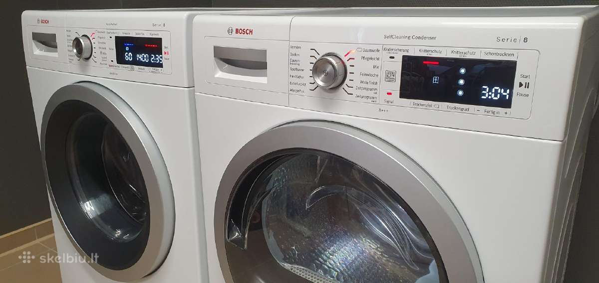 Bosch Serie 8 komplektas (2019m.)8kg A+++ (-30%) - nuotraukos Nr. 4