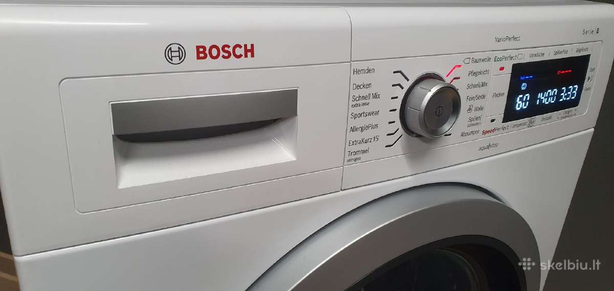 Bosch Serie 8 komplektas (2019m.)8kg A+++ (-30%) - nuotraukos Nr. 8