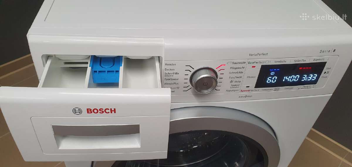 Bosch Serie 8 komplektas (2019m.)8kg A+++ (-30%) - nuotraukos Nr. 12