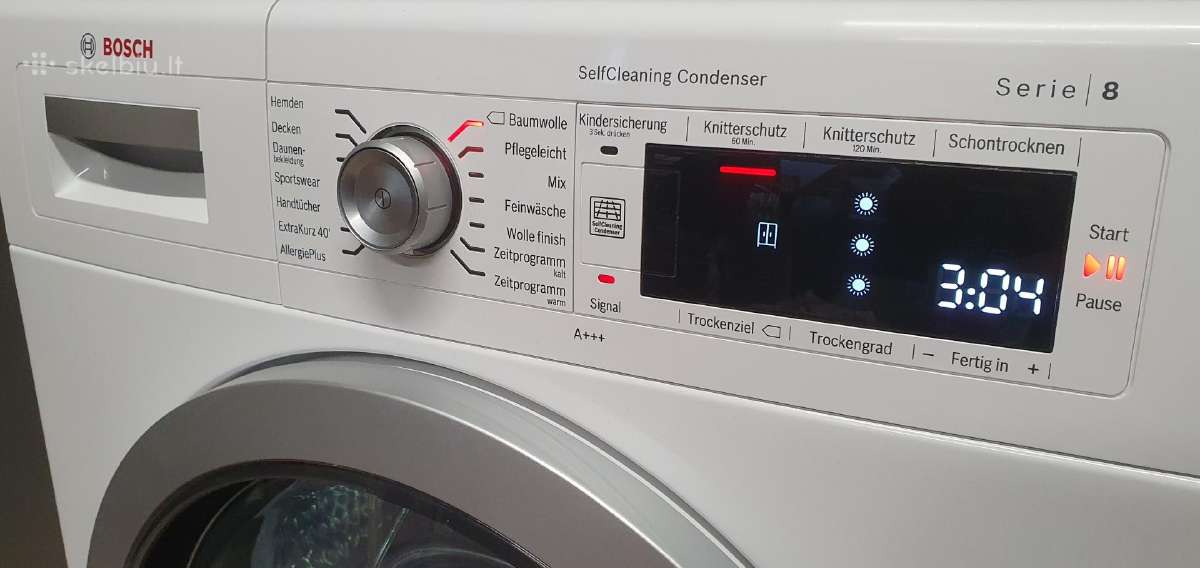 Bosch Serie 8 komplektas (2019m.)8kg A+++ (-30%) - nuotraukos Nr. 14
